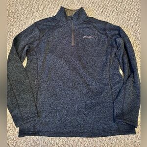 Eddie Bauer Men's Quarter Zip Fleece Pullover Sweatshirt